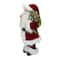 16" Traditional Standing Santa Claus with Teddy Bear & Gift Bag